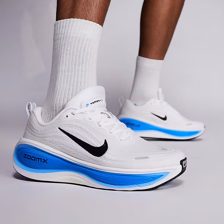 Nike ZoomX Vomero Running Sneakers – White/Blue
