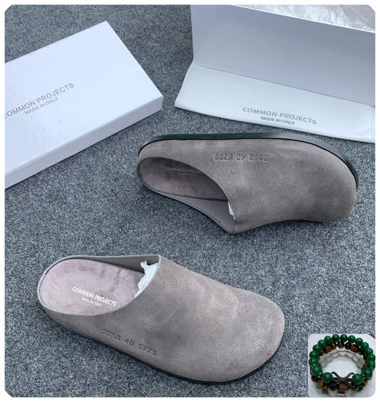 Common Projects Suede Mule – Ash Grey