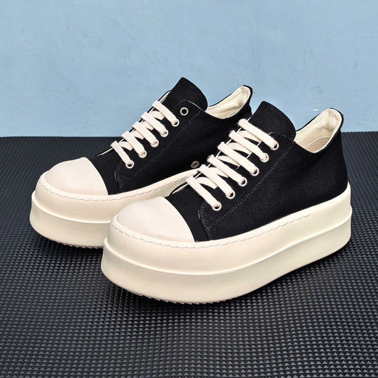 Rick Owens DRKSHDW Vintage Low Canvas Platform Sneakers