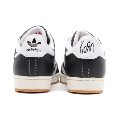 Adidas Superstar × Korn "Est. 1994" Sneakers – Black/White/Gum
