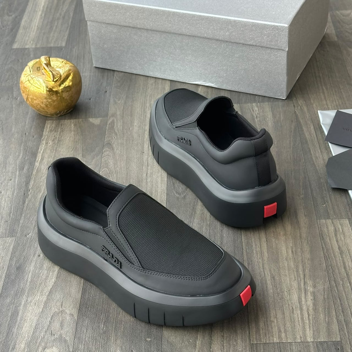 Prada Slip-On Platform Sneakers