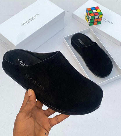 Common Projects Suede Mule – Ash Grey