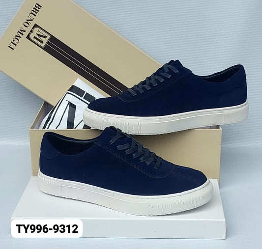 Bruno Magli Suede Low-Top Sneaker – Navy Blue