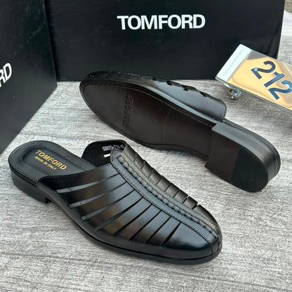 Tom Ford Woven Leather Mule