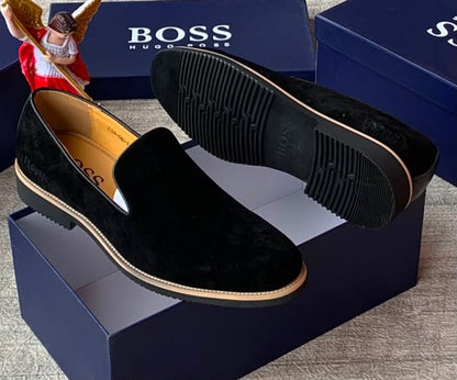 Hugo Boss Men's Suede Loafer – Dark Brown