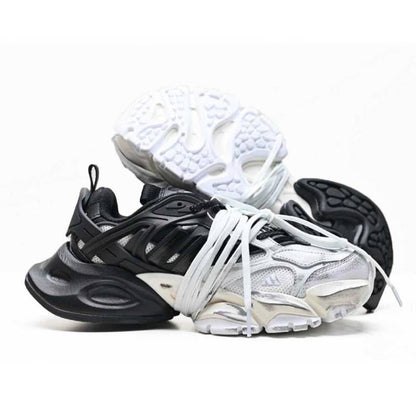 Adidas Chunky Mesh Sneakers – Black | White/Silver
