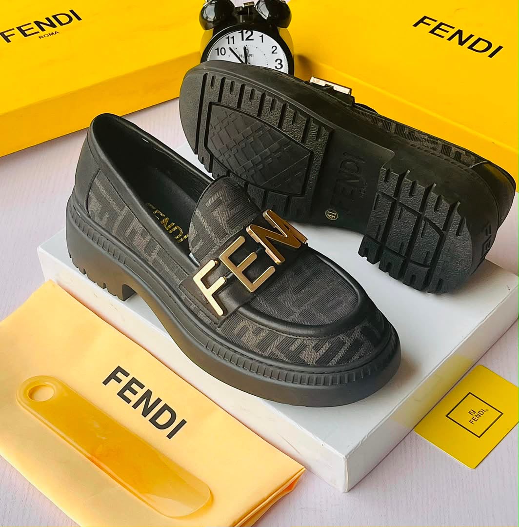 Fendi FF Monogram Lug-Sole Loafer – Men's Luxury Slip-On