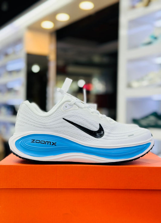 Nike ZoomX Vomero Running Sneakers – White/Blue